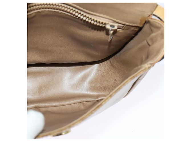 Céline Borsa a Spalla in Tela Macadam CELINE Beige Oro Auth bs27831 D'oro - vista 20