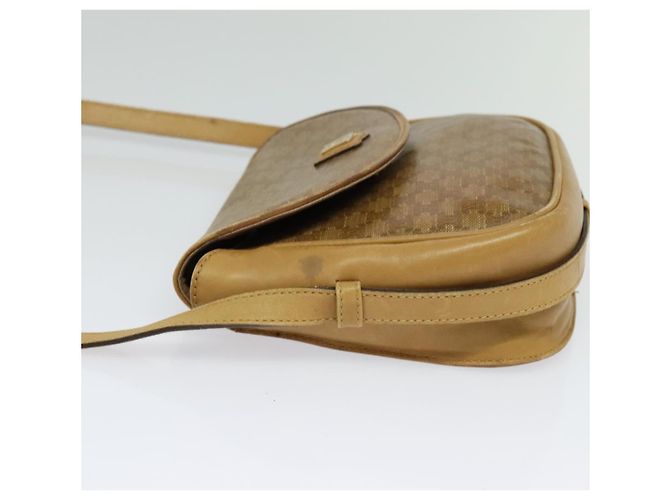 Céline Borsa a Spalla in Tela Macadam CELINE Beige Oro Auth bs27831 D'oro - vista 3