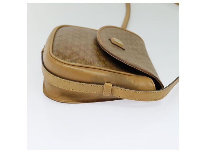 Céline Borsa a Spalla in Tela Macadam CELINE Beige Oro Auth bs27831 D'oro - vista 4
