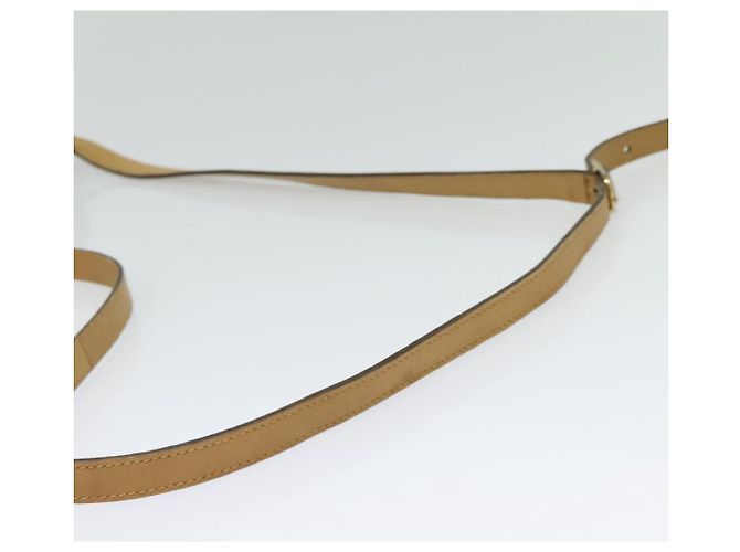 Céline Borsa a Spalla in Tela Macadam CELINE Beige Oro Auth bs27831 D'oro - vista 7