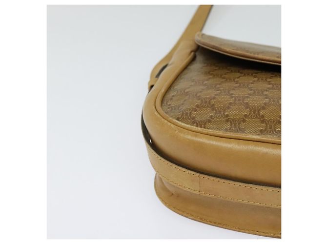 Céline Borsa a Spalla in Tela Macadam CELINE Beige Oro Auth bs27831 D'oro - vista 8