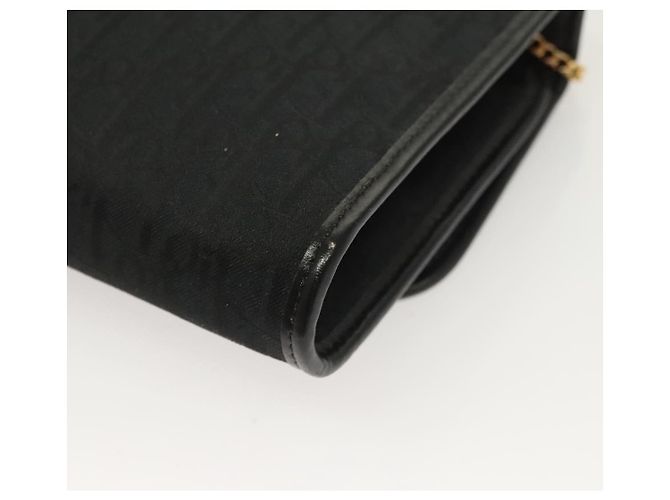 Borsa a spalla in tela Trotter Christian Dior nera e oro Auth bs27815 Nero D'oro - vista 18