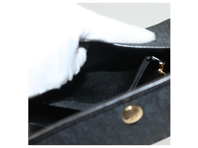 Borsa a spalla in tela Trotter Christian Dior nera e oro Auth bs27815 Nero D'oro - vista 22