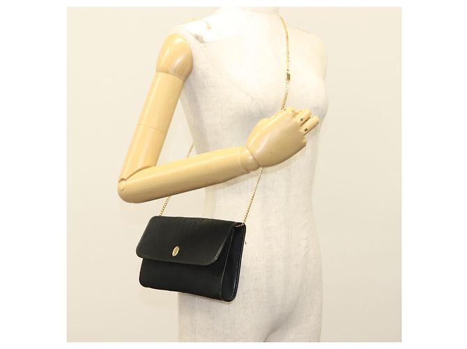 Borsa a spalla in tela Trotter Christian Dior nera e oro Auth bs27815 Nero D'oro - vista 23