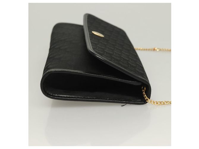 Borsa a spalla in tela Trotter Christian Dior nera e oro Auth bs27815 Nero D'oro - vista 3