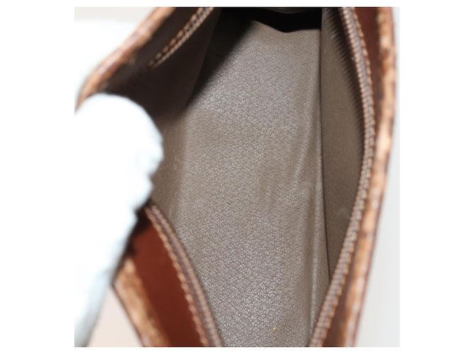 Autre Marque Borsa a Spalla Burberrys Nova Check in Pelle PVC 2 Set Beige Marrone Auth gh436 - vista 17