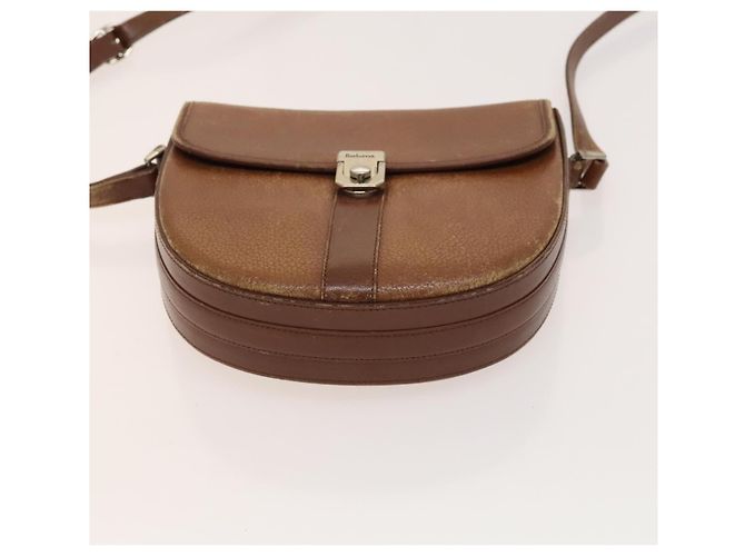 Autre Marque Borsa a Spalla Burberrys Nova Check in Pelle PVC 2 Set Beige Marrone Auth gh436 - vista 7