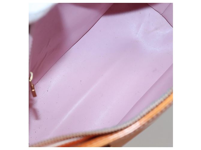 LOUIS VUITTON Borsa Houston Monogram Vernis Rosa Marshmallow M91302 LV Auth BA3921 - vista 11