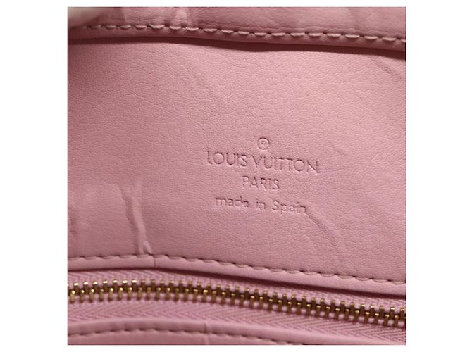 LOUIS VUITTON Borsa Houston Monogram Vernis Rosa Marshmallow M91302 LV Auth BA3921 - vista 18