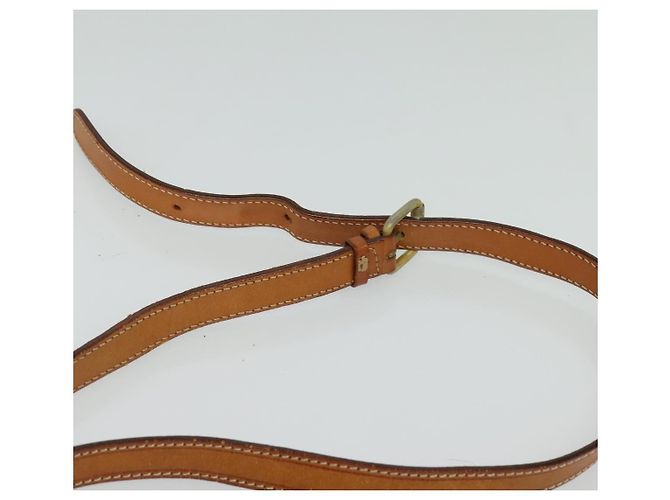 Céline Borsa a Spalla in Tela Macadam CELINE in Pelle PVC Marrone Oro Auth gh248 D'oro - vista 8