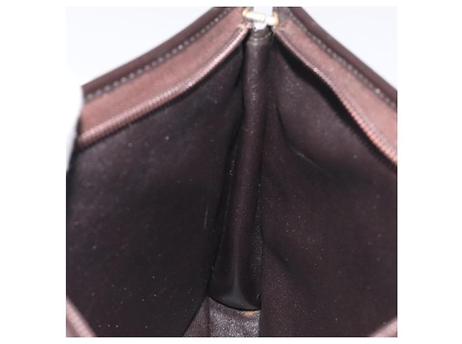 Borsa a Spalla in Tela Trotter Christian Dior Marrone Auth 131559 - vista 19