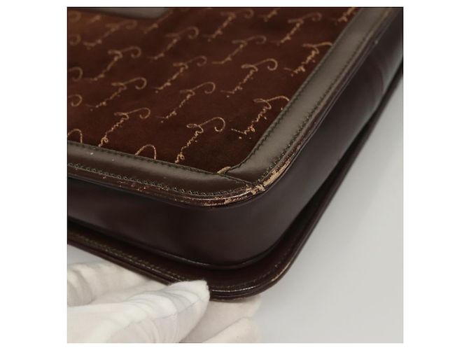 Borsa a Spalla GIVENCHY in Camoscio Marrone Oro Auth bs27977 D'oro - vista 16