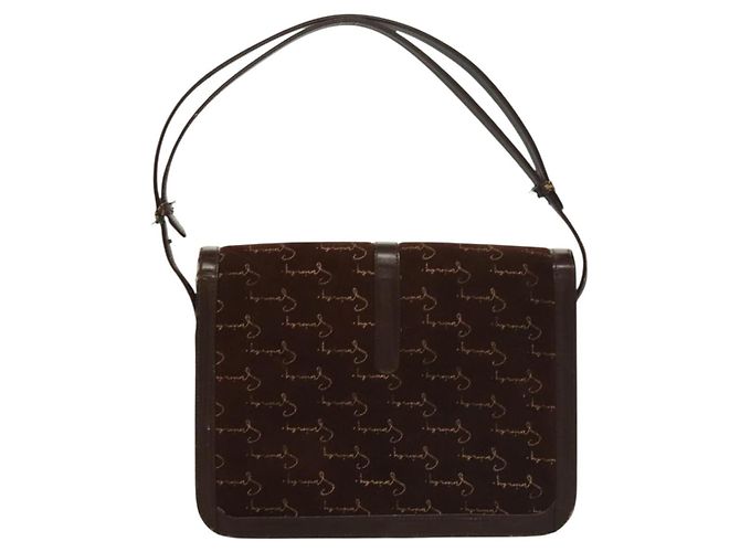 Borsa a Spalla GIVENCHY in Camoscio Marrone Oro Auth bs27977 D'oro - vista 2
