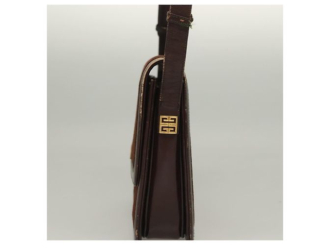 Borsa a Spalla GIVENCHY in Camoscio Marrone Oro Auth bs27977 D'oro - vista 3