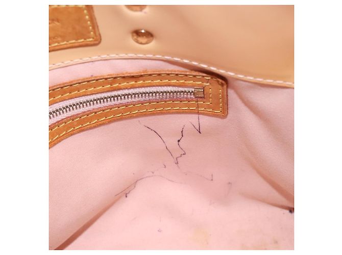 LOUIS VUITTON Monogram Vernis Reade PM Bag Marshmallow Pink M91306 Auth bs27748 - view 11