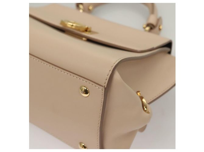 Borsa a mano in pelle Salvatore Ferragamo Gancini Sofia 2 in 1 Beige Oro Auth 131462 D'oro - vista 16