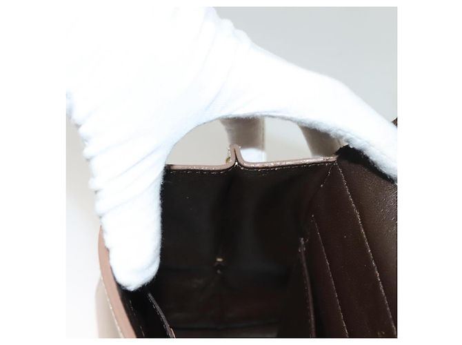 Borsa a mano in pelle Salvatore Ferragamo Gancini Sofia 2 in 1 Beige Oro Auth 131462 D'oro - vista 23