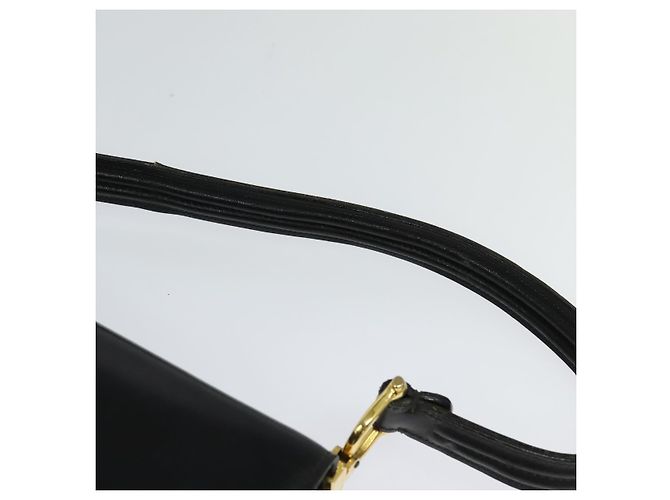 Céline Borsa a Spalla CELINE in Pelle Nera Oro Auth 131641 Nero D'oro - vista 14