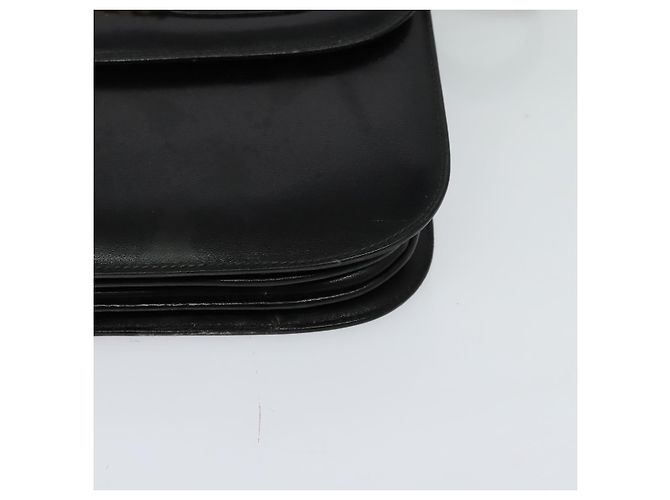 Céline Borsa a Spalla CELINE in Pelle Nera Oro Auth 131641 Nero D'oro - vista 15