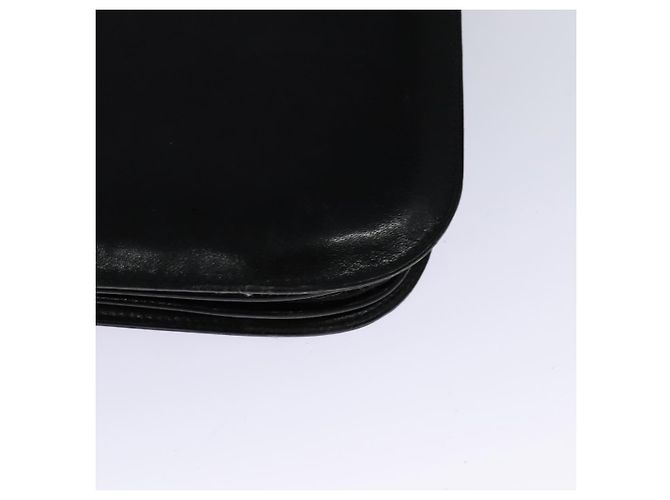Céline Borsa a Spalla CELINE in Pelle Nera Oro Auth 131641 Nero D'oro - vista 17