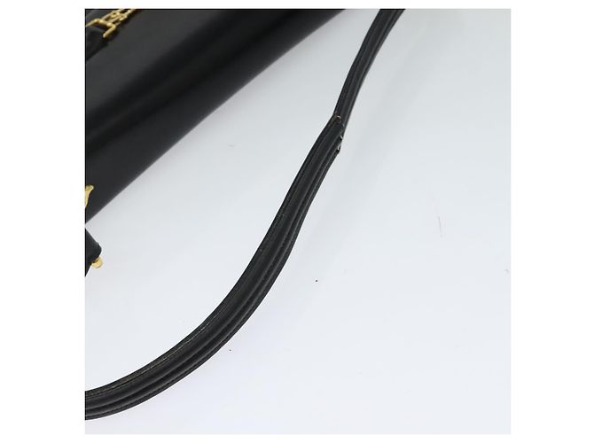 Céline Borsa a Spalla CELINE in Pelle Nera Oro Auth 131641 Nero D'oro - vista 7