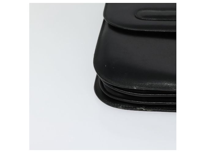 Céline Borsa a Spalla CELINE in Pelle Nera Oro Auth 131641 Nero D'oro - vista 9