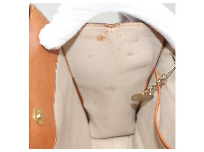 Céline Bolsa de ombro em lona Macadam CELINE em couro PVC marrom dourado Auth 131477 - vista 10