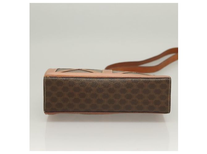 Céline Bolsa de ombro em lona Macadam CELINE em couro PVC marrom dourado Auth 131477 - vista 5