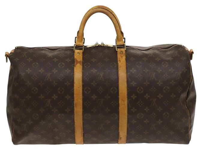 LOUIS VUITTON Monogram Keepall Bandouliere 55 Borsa Boston M41414 LV Auth 127999 Monogramma - vista 2