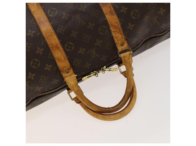 LOUIS VUITTON Monogram Keepall Bandouliere 55 Borsa Boston M41414 LV Auth 127999 Monogramma - vista 7