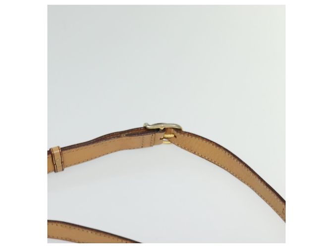 Céline Borsa a Spalla in Tela Macadam CELINE in Pelle PVC Marrone Oro Auth 131727 D'oro - vista 8
