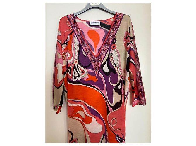 Abito Emilio Pucci in lana multicolore - vista 10