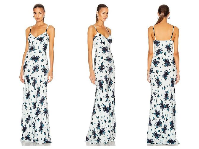 Autre Marque Vestido Maxi de Seda Rebecca De Ravenel Multicolor - vista 5