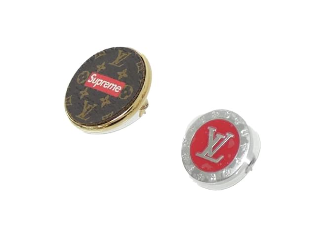 Set di Spille Monogram Louis Vuitton MP2076 Marrone Rosso - vista 2