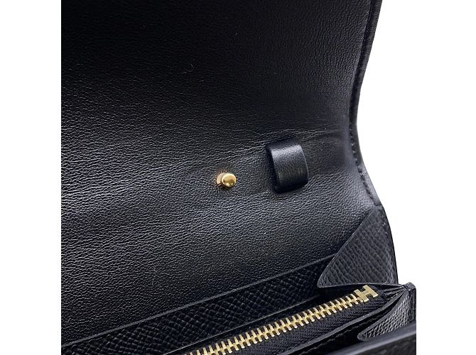 Hermès Constance To-Go Lang Wallet Schwarz - Ansicht 10