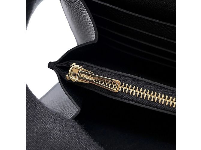 Hermès Constance To-Go Lang Wallet Schwarz - Ansicht 11