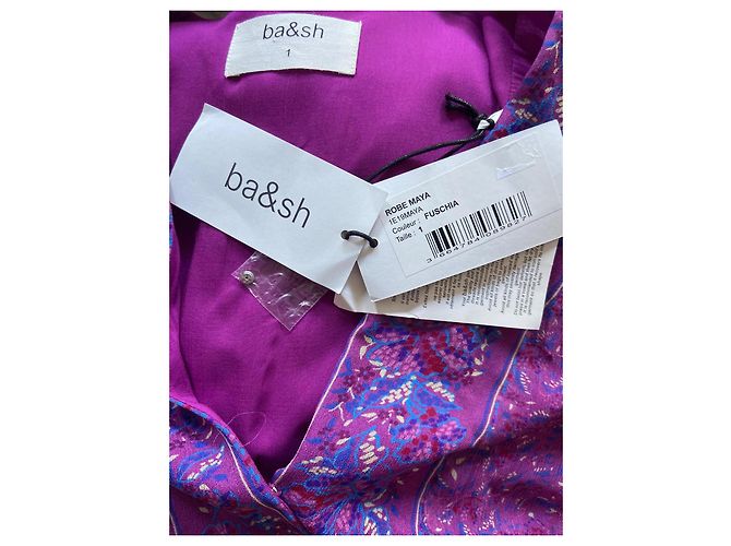 Vestido Ba&Sh Maya de viscosa morado Púrpura - vista 2