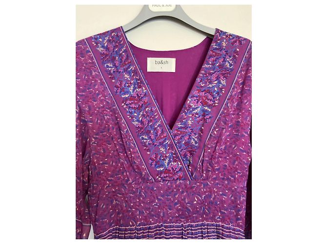 Vestido Ba&Sh Maya de viscosa morado Púrpura - vista 3