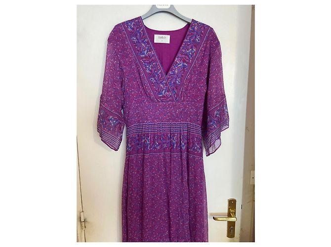 Vestido Ba&Sh Maya de viscosa morado Púrpura - vista 6
