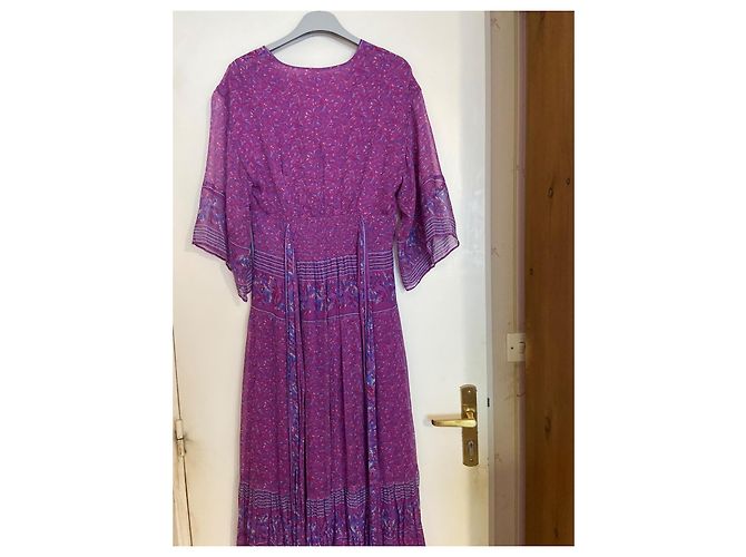 Vestido Ba&Sh Maya de viscosa morado Púrpura - vista 7