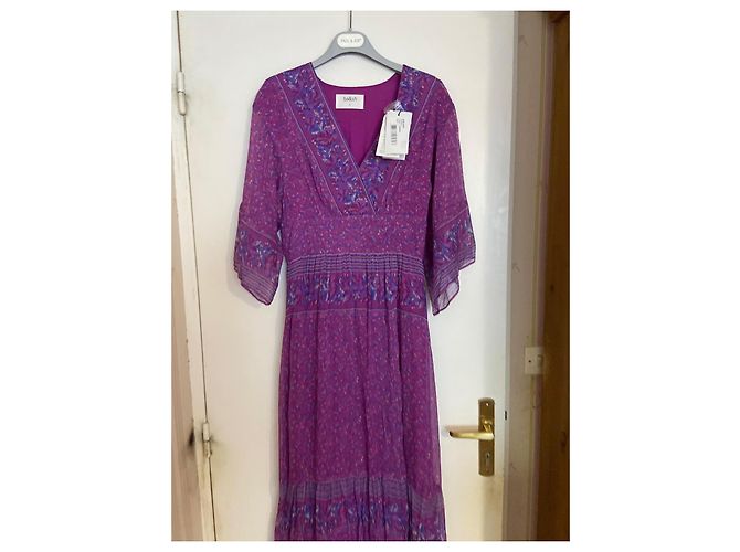 Vestido Ba&Sh Maya de viscosa morado Púrpura - vista 8
