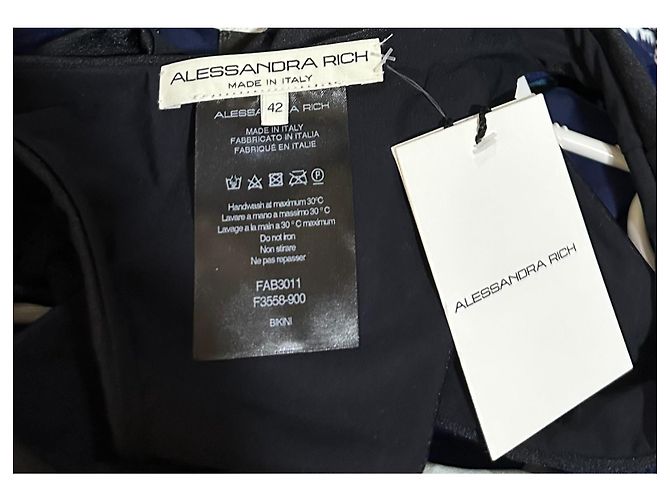 Alessandra Rich Zweiteiliger Badeanzug Schwarz - Ansicht 6