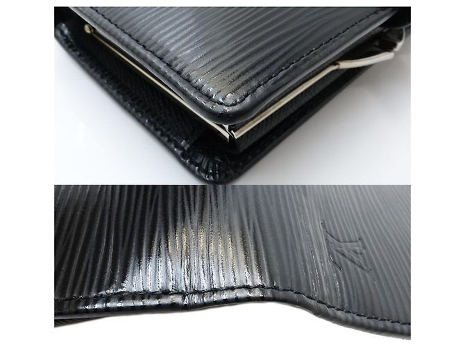 Billetera Bifold Epi Louis Vuitton Negro - vista 4