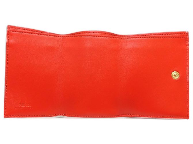 Billetera Micro Compacta Baguette Fendi Roja Crudo - vista 6