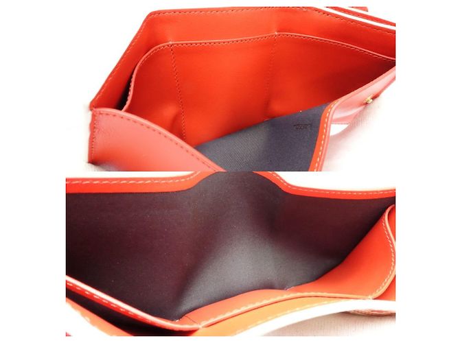 Billetera Micro Compacta Baguette Fendi Roja Crudo - vista 7