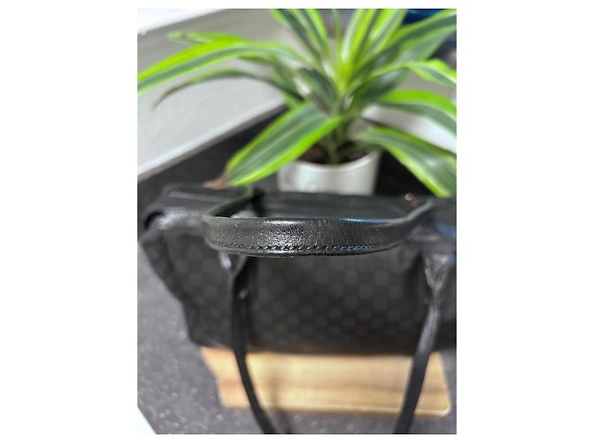 Borsa a spalla Gucci in nylon nero - vista 6