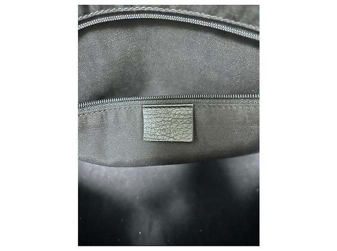 Borsa a spalla Gucci in nylon nero - vista 9