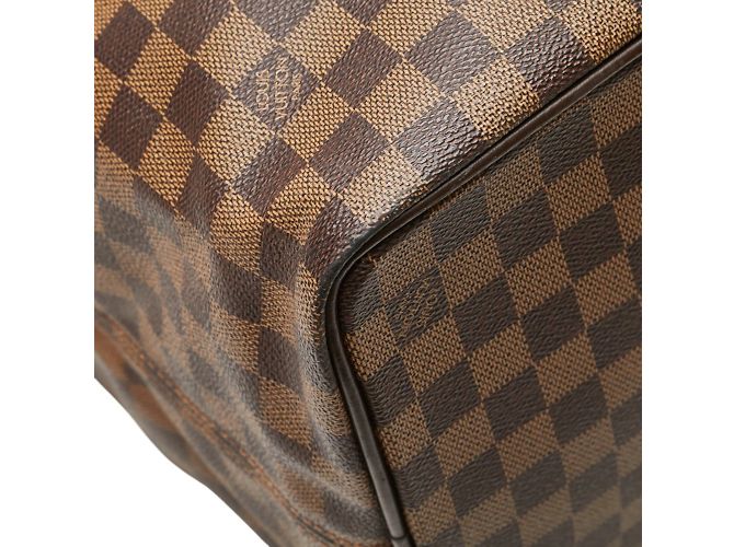 Borsa Boston Damier Greenwich PM Louis Vuitton Marrone - vista 4