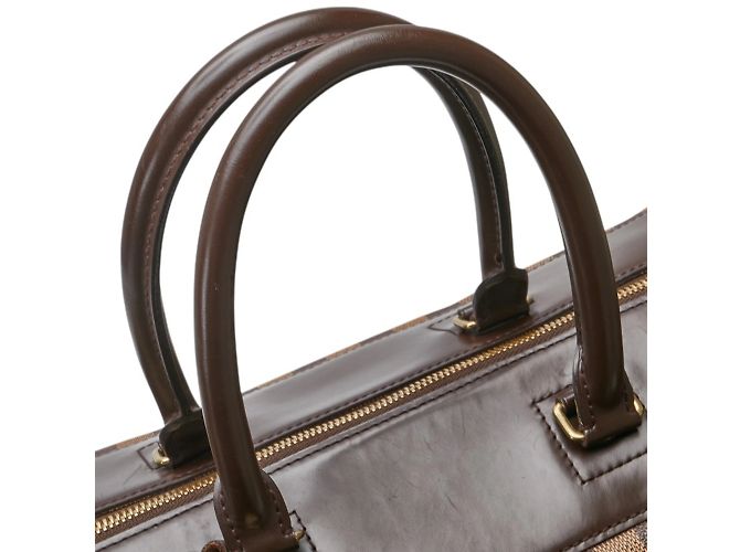 Borsa Boston Damier Greenwich PM Louis Vuitton Marrone - vista 5