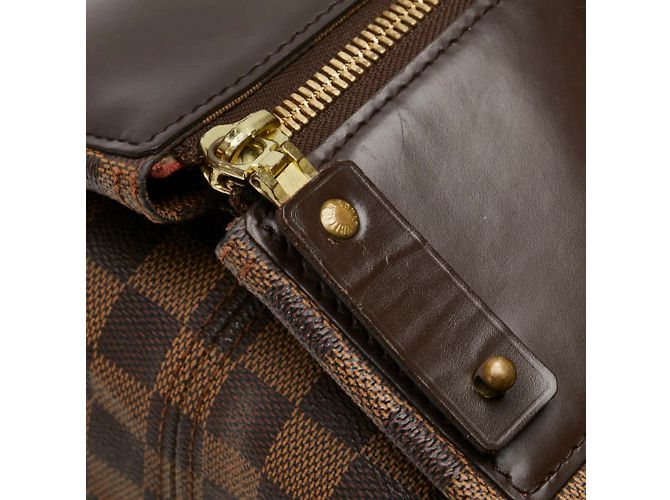 Borsa Boston Damier Greenwich PM Louis Vuitton Marrone - vista 6